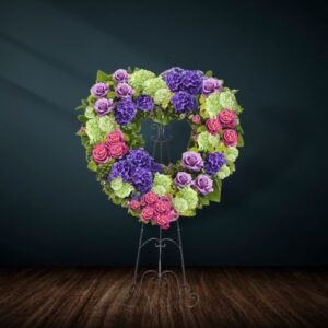 Truly Loved Funeral Heart-Wreath