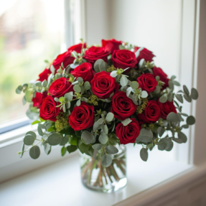 Scarlet Rose Petals 21 Stems