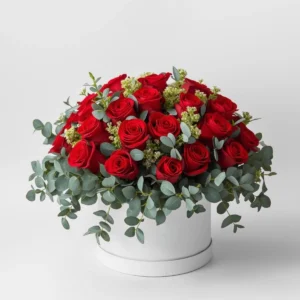 Red Romance Flowerbox 21 Stems