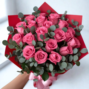 Pink Rose Bouquet 18 Stems