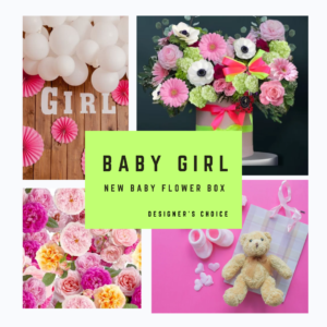 Baby Girl Surprise Flower Box