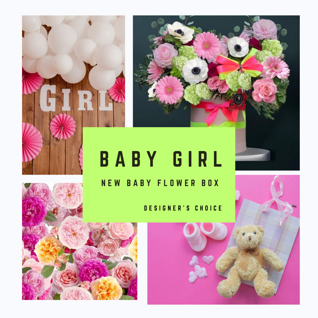 Baby Girl Surprise Flower Box