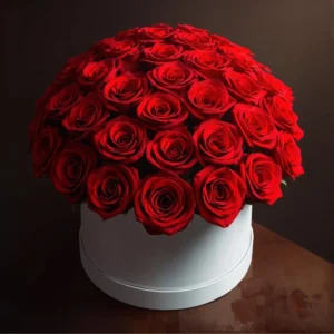 Red Rose Flowerbox 30 Stems