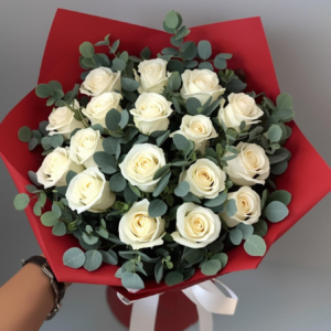 White Roses Bouquet 18 Stems