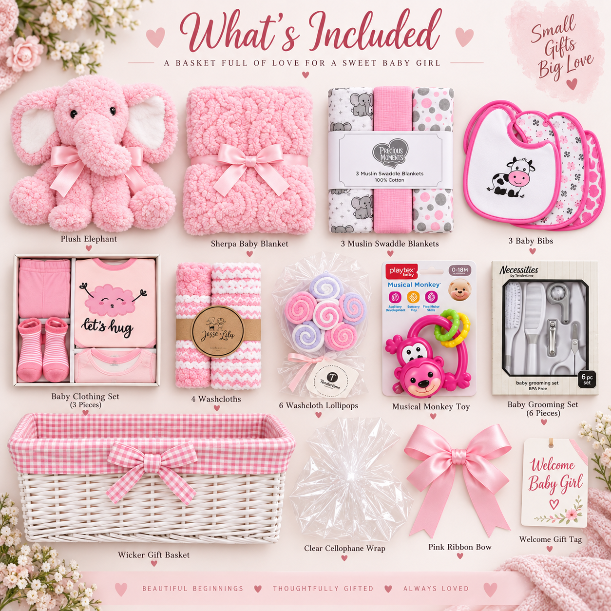 Baby Girl Gift Basket - Image 2